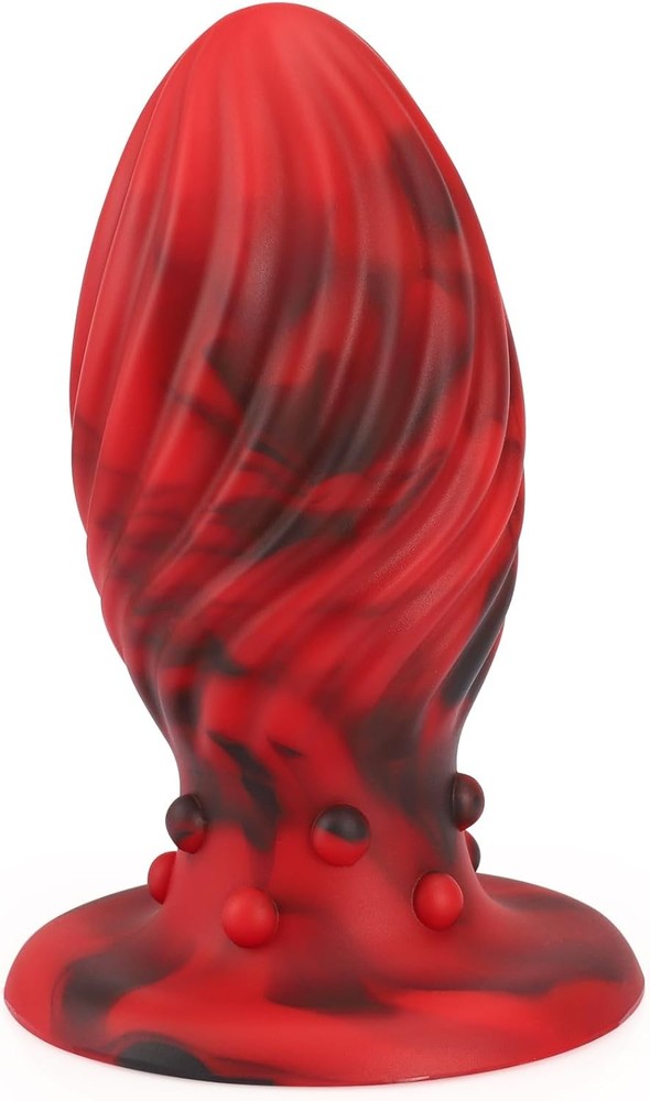 Super Big Anal Plug Liquid Silicone Butt Plug with Suction Cup Base for Advanced