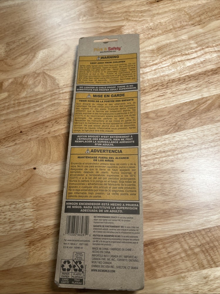 Bic Multi Purpose Lighter Special Edition Grill NEW “Best Burger”