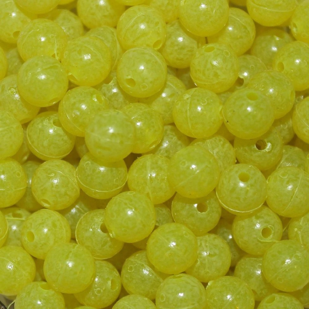TROUTBEAD MOTTLED 12MM(10) LEMON ROE