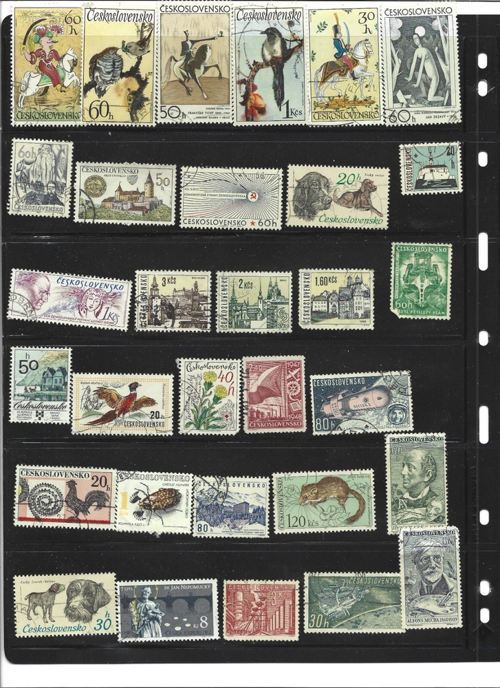 Czechoslovakia - large stamp collection 1919-1990s