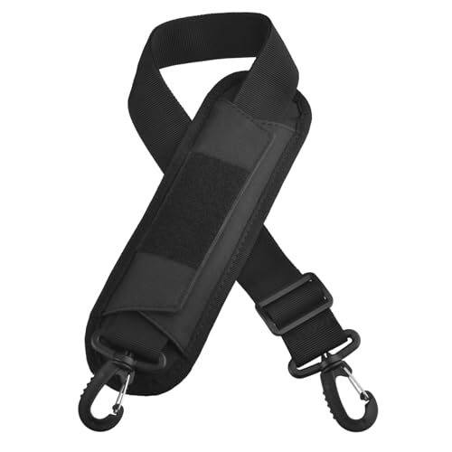 Bag Shoulder Strap Replacement Adjustable Strap with 02# Black With Padded