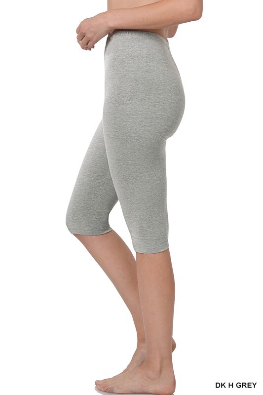 Womens Capri Leggings Soft Stretch Workout Fitness Crop High Waisted Yoga Pants