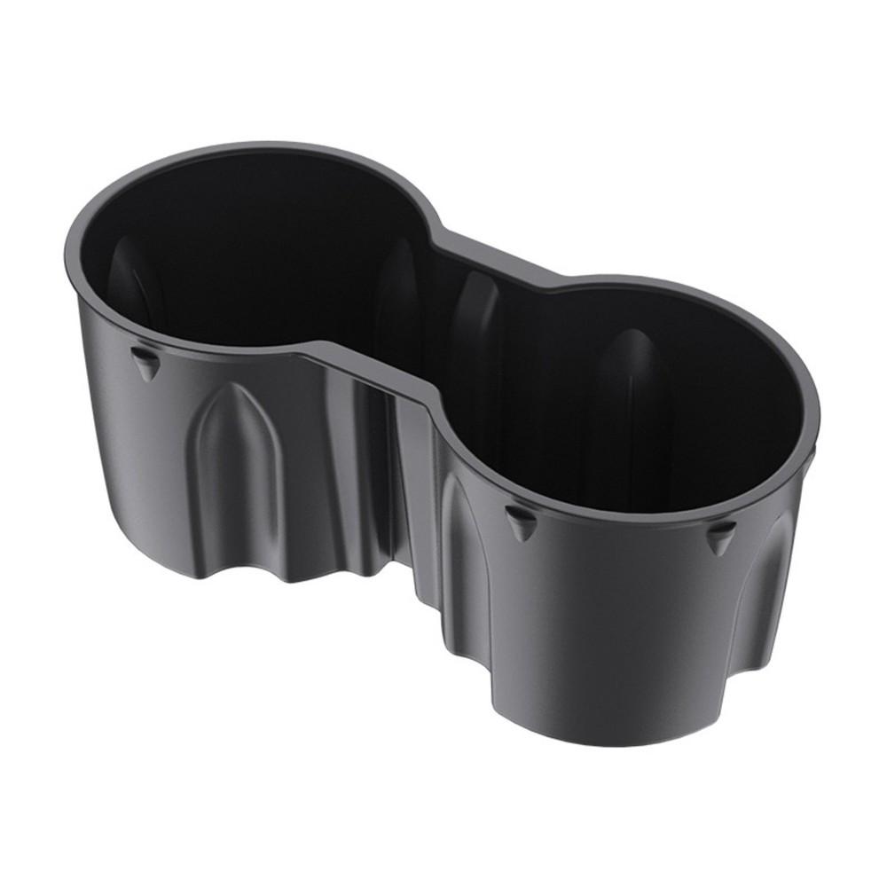 Waterproof Console Cup Holder Insert Double Hole Holder For Tesla Model 3 / Y