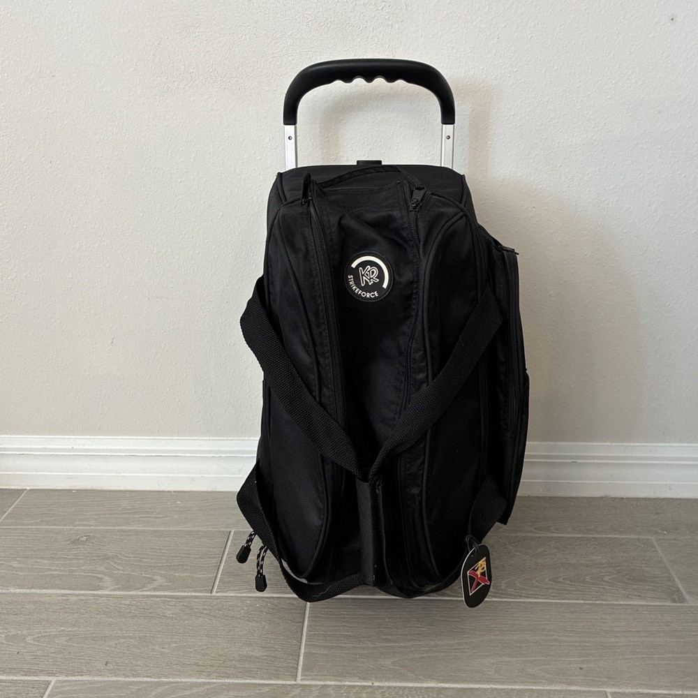 KR Strikeforce 2 Bowling Ball Roller Bag Case Black