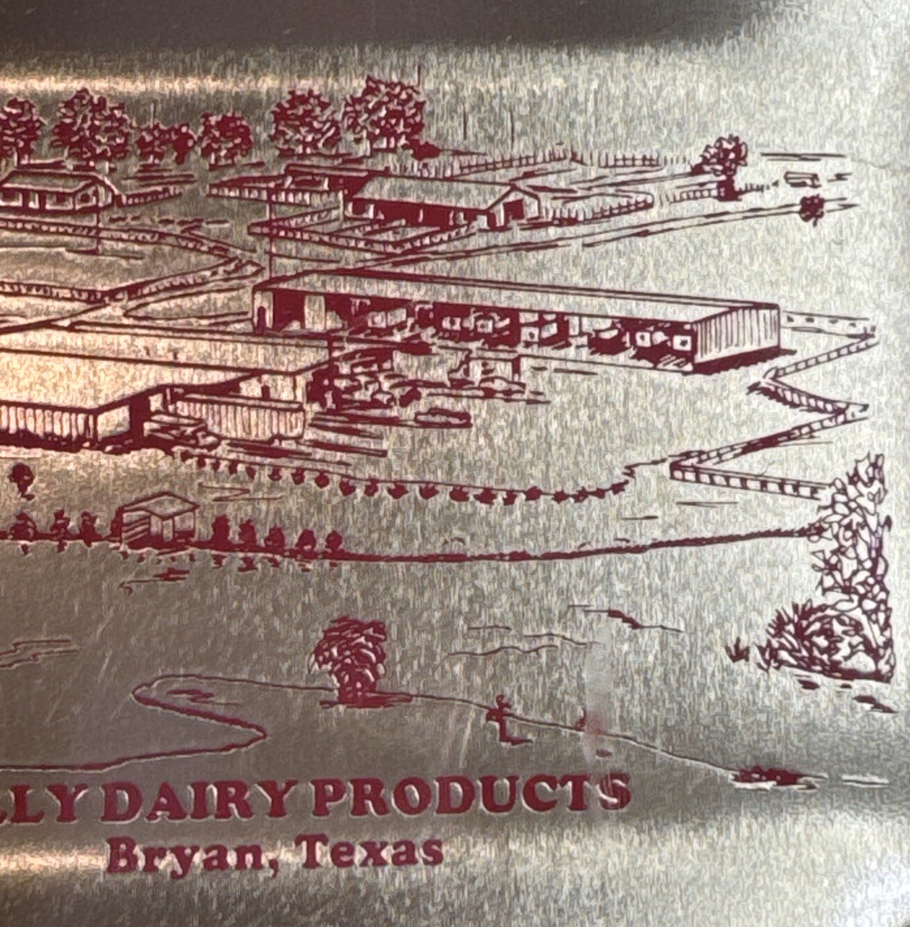 Vintage Lilly Dairy Products Tray / Bryan Texas / Milk Dairy Advertising / New