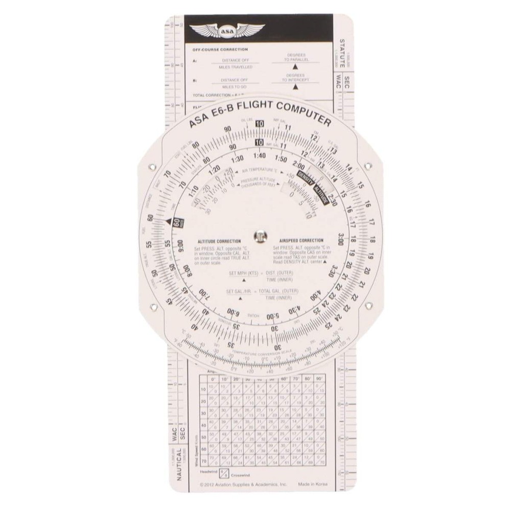 NEW ASA E6B Paper Flight Computer: Reliable Manual Pilot Tool