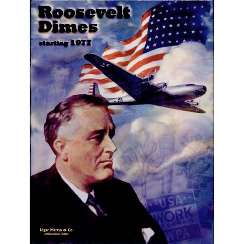 Roosevelt Dime Coin Folder # 2 1977-2005