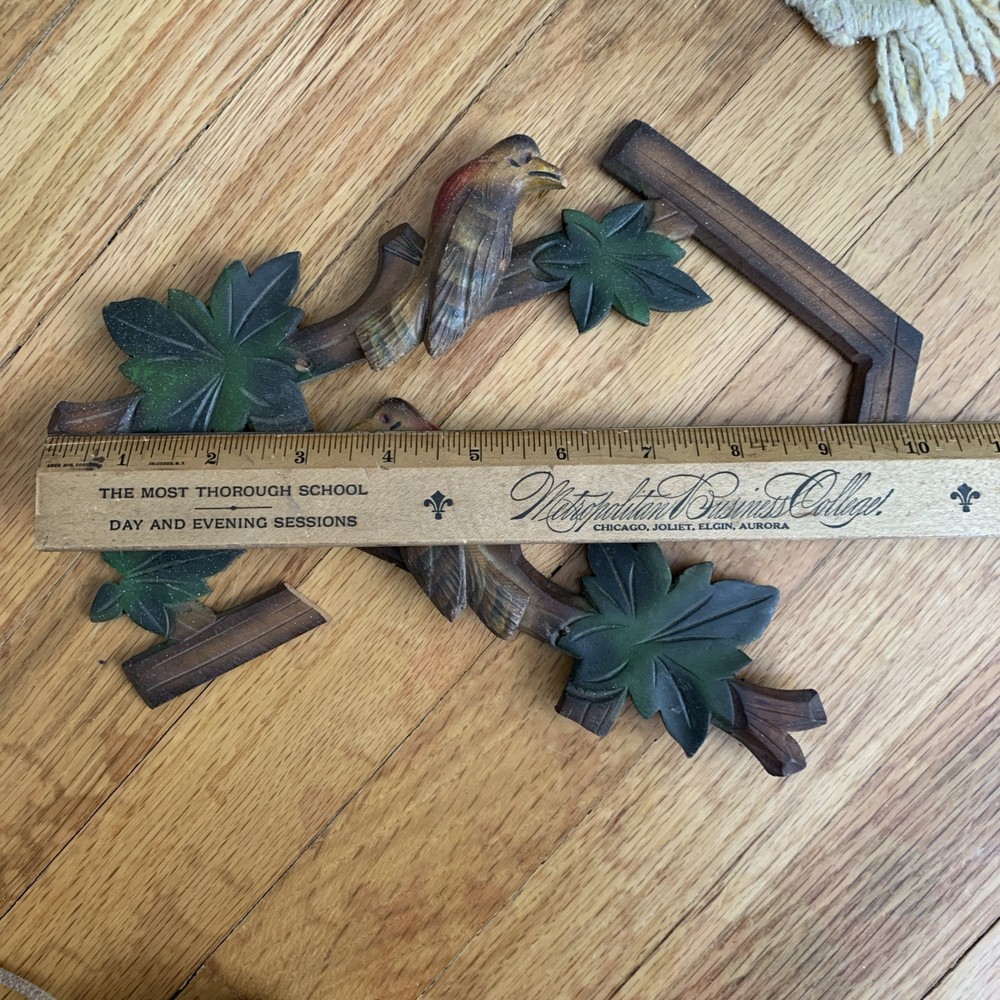 Vintage Bird Carving From Cuckoo Clock