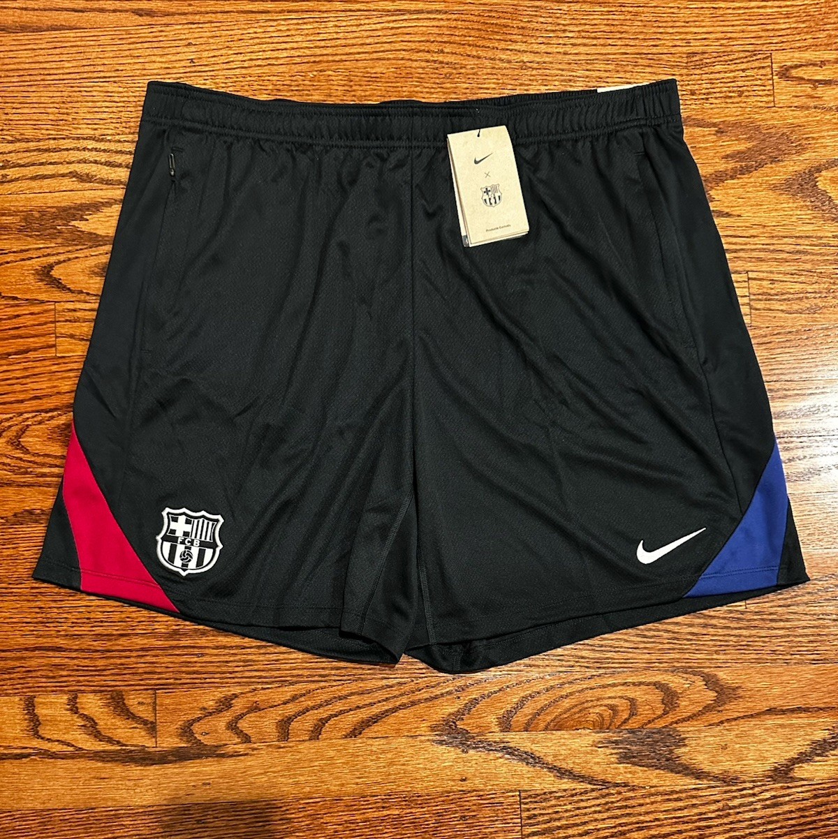 Nike FC Barcelona Dri-FIT Strike Shorts Mens 3XL Black Blue Red FN9389-010 NWT