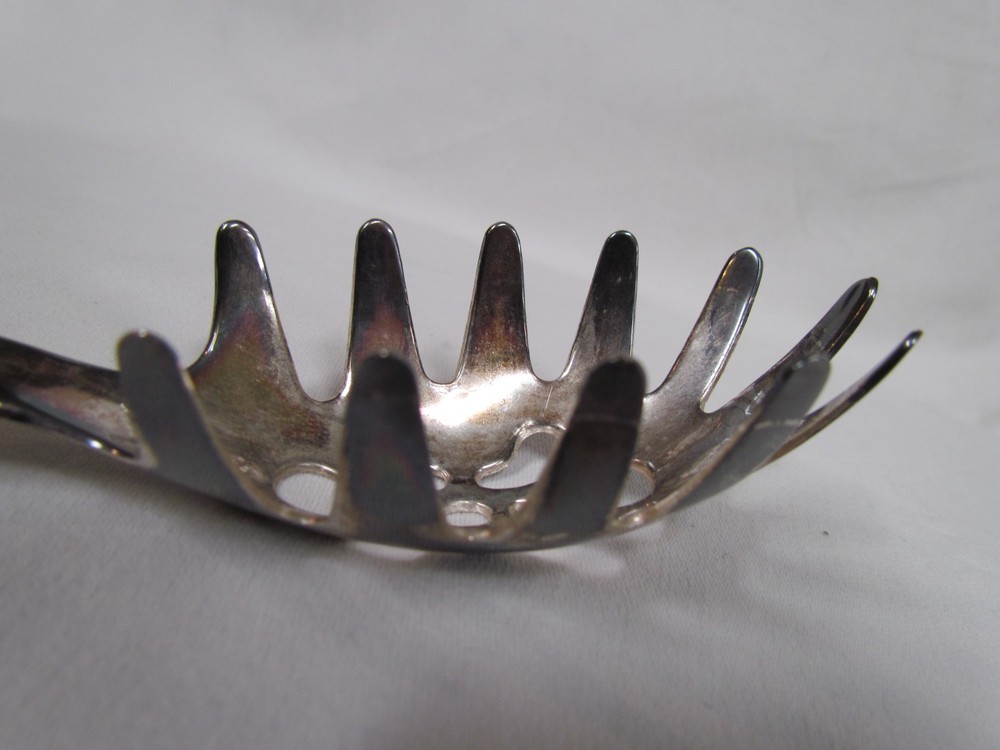 FB Rogers Silverplate Pasta Spaghetti Serving Spoon Fork Utensil Vintage 11"