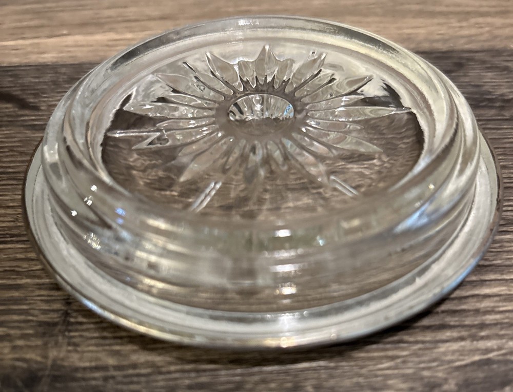 Vintage Decorative Silver Plated Glass Coaster
