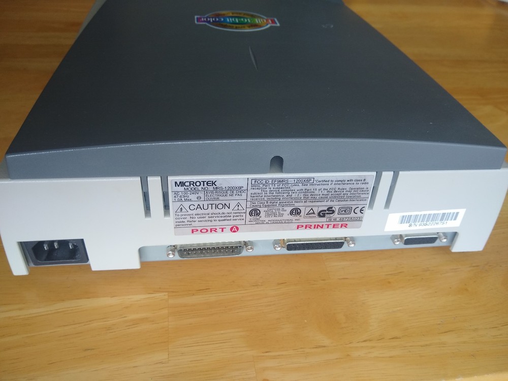 Used Microtek ScanMaker X6 Flatbed Scanner MRS-1200X6P