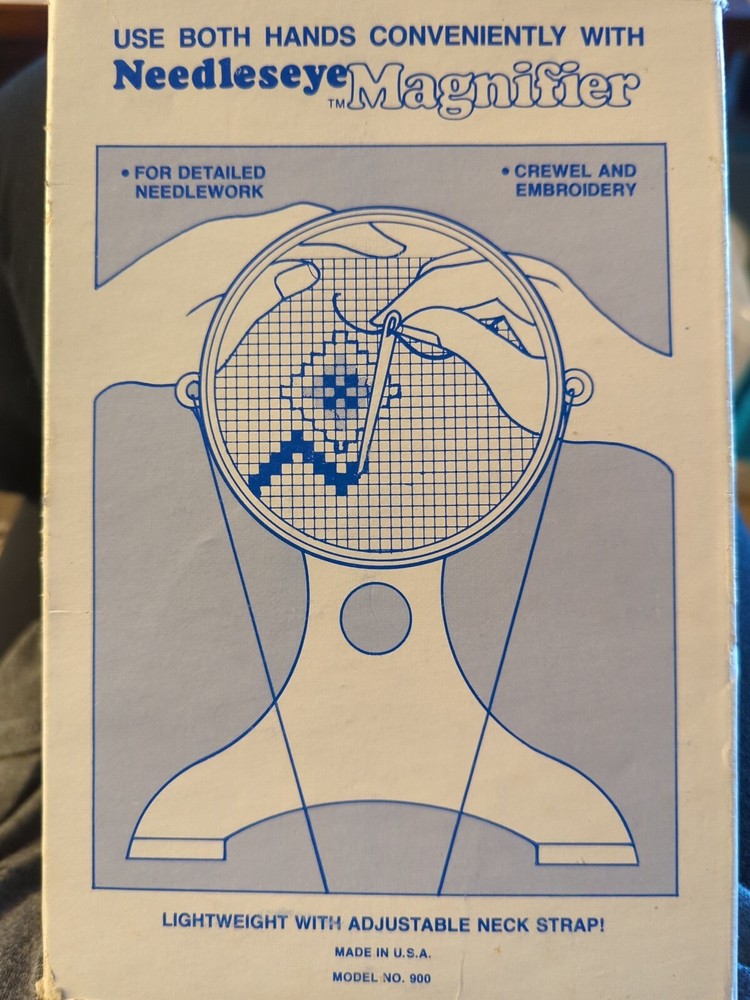 Needleseye Magnifier - Use Both Hands for Detailed Needlework