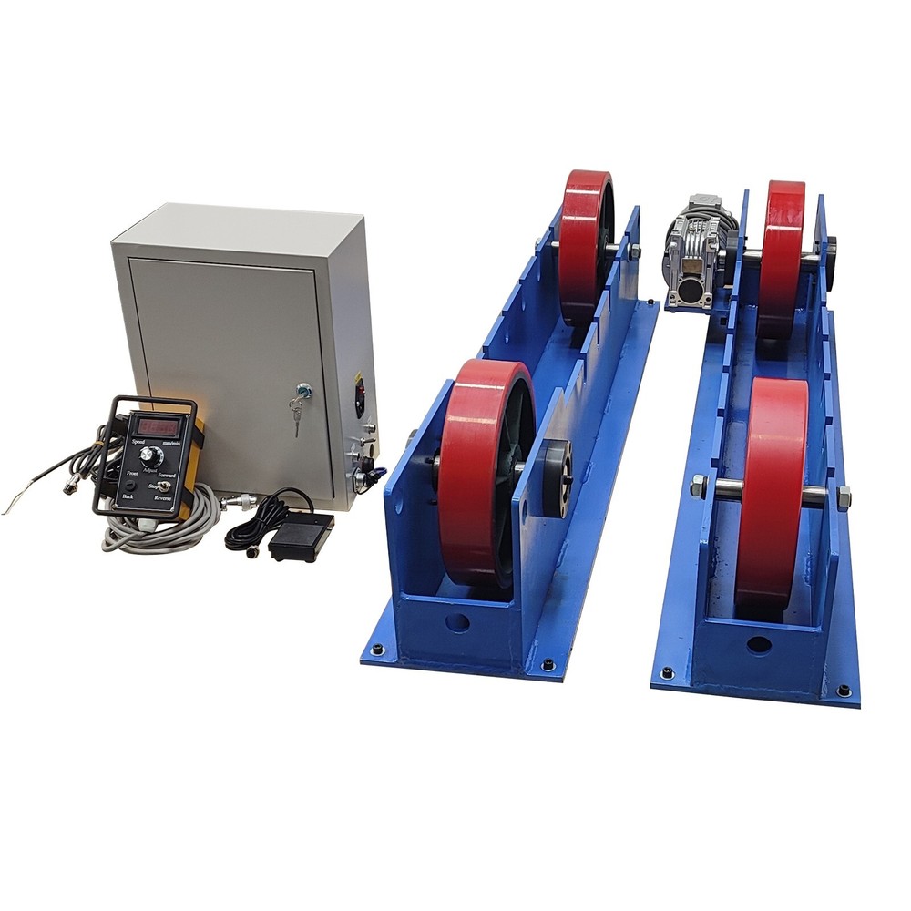 220V 3T Digital Line-Control Adjust Welding Turning Roller Rack Welding Bench
