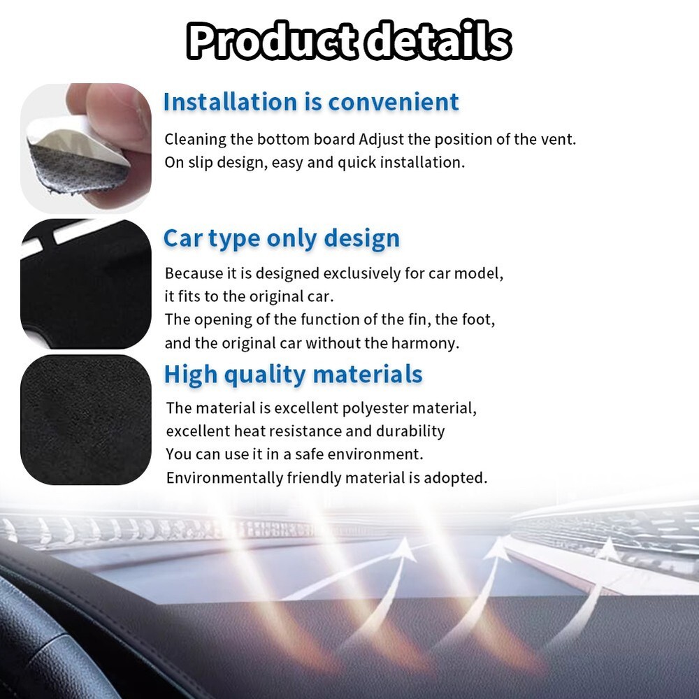 for Mazda MX-5 NC 2006-2014 MX5 Dashboard Pad Dash Mat Dashmat Polyester RED
