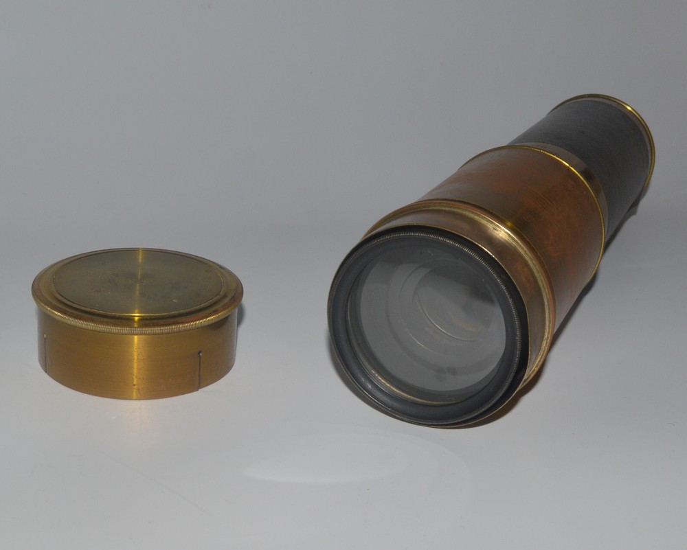 A large 4 draw telescope by E B Meyrowitz.