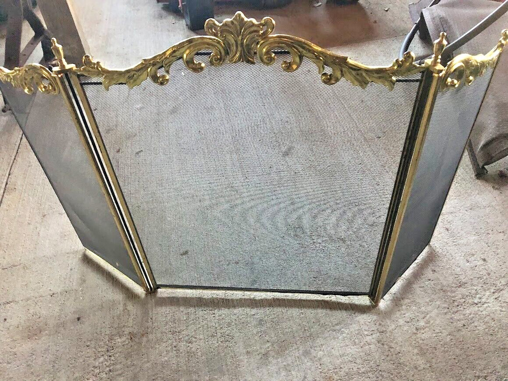BRASS FIREPLACE SCREENS LOCAL PICKUP ONLY