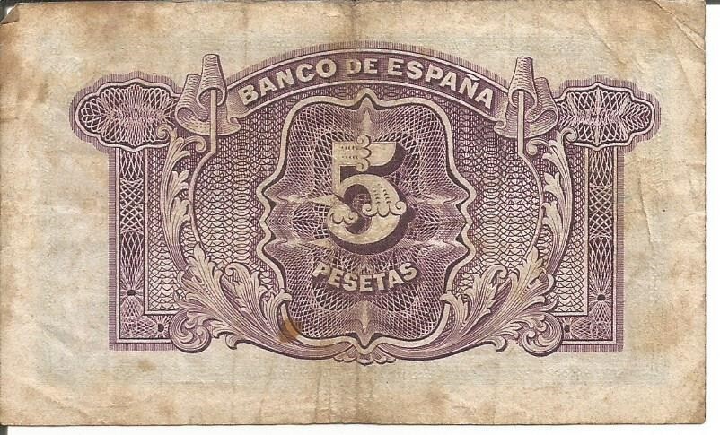 SPAIN 5 PESETAS 1935 (1936)