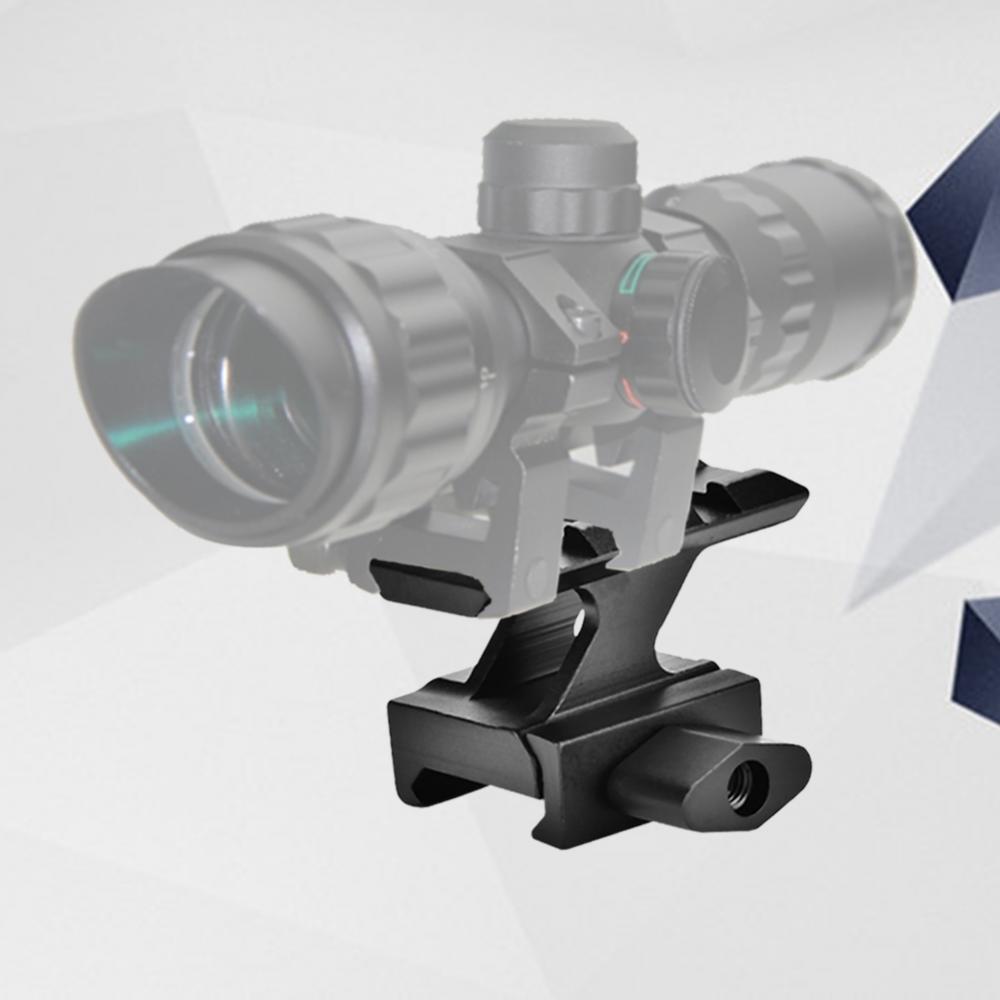 High Profile Compact Scope Riser Mount 3 Slots for 20mm Picatinny Weaver Rail