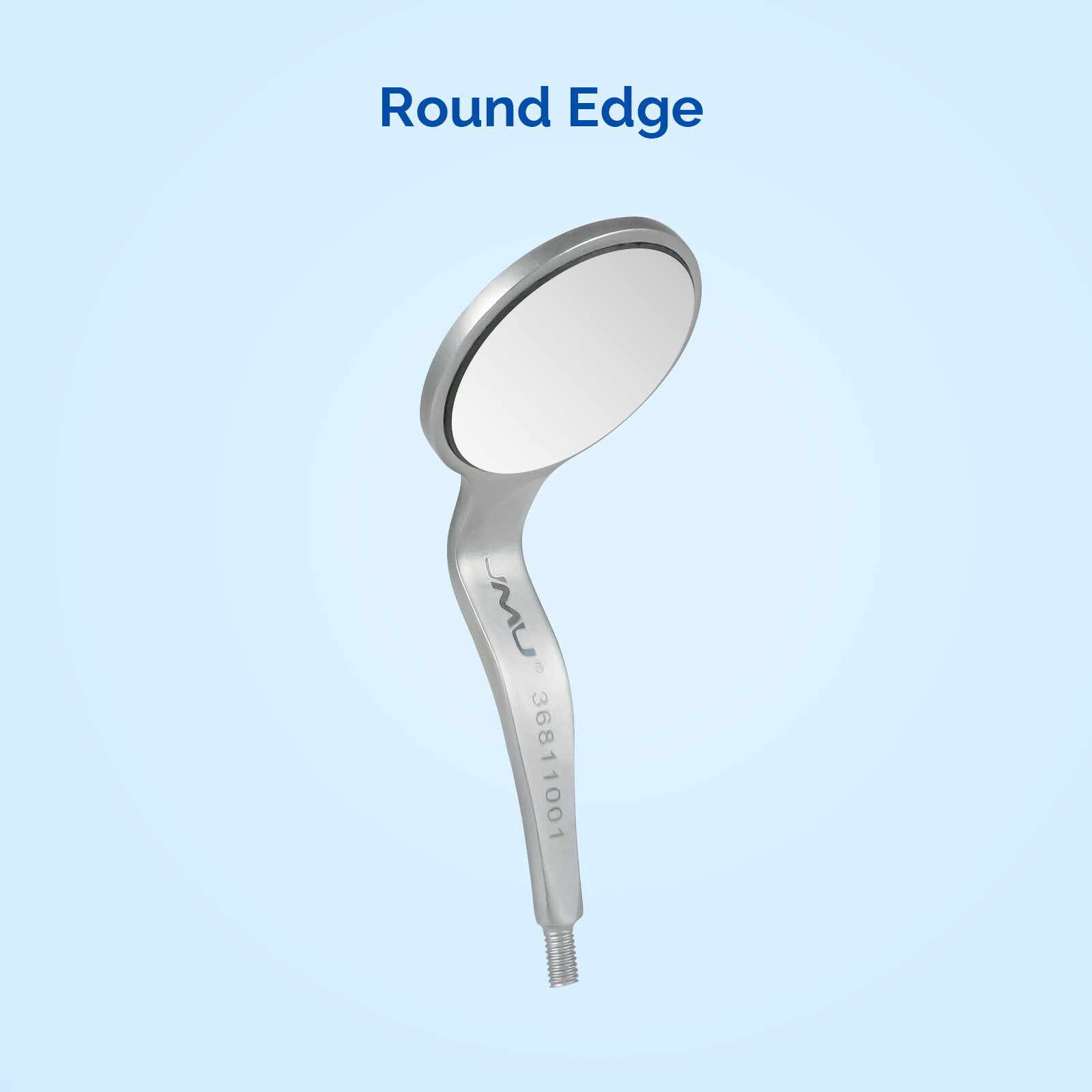 JMU 6pcs Mouth Mirror Heads Double Sided Front Surface Cone Socket #5, No Handle