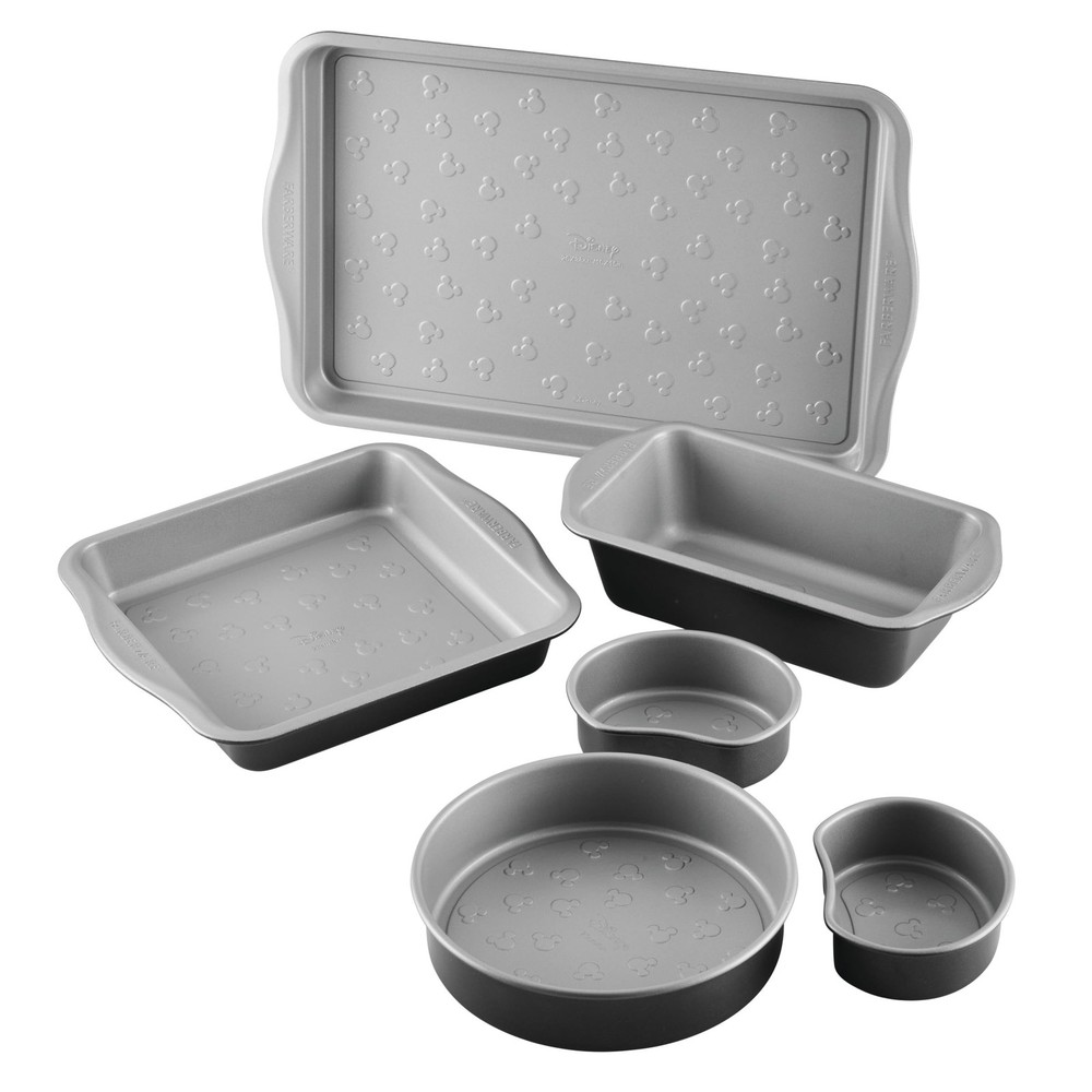 Farberware Disney Bake with Mickey Mouse Nonstick Bakeware Set/Baking Pans, 6...