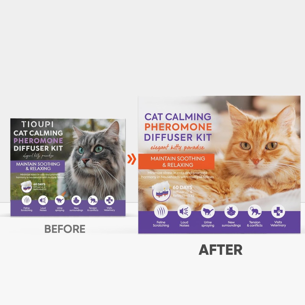 New Cat Pheromones Calming Diffuser 2 Diffusers & Refills Top Value Kit Diffuser