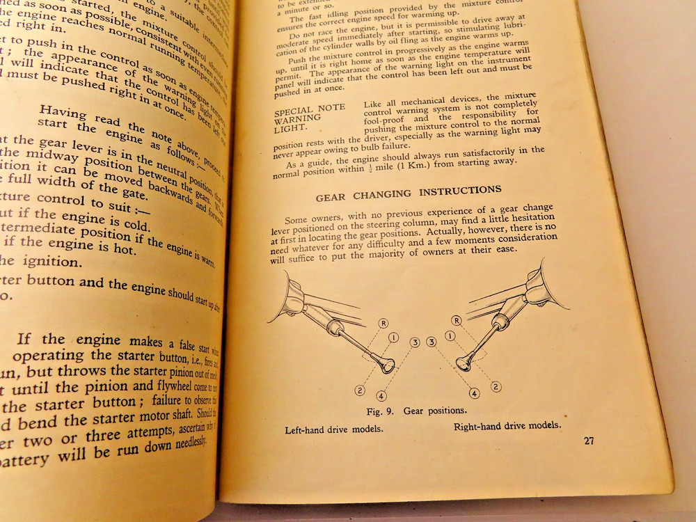 ROVER 1950 Models Instruction Manual ..*