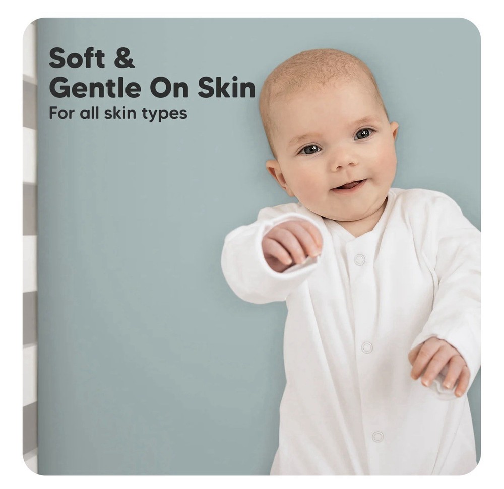 2-Pack Mini Crib Sheets Fitted - 28x52 Pack N Play Sheets Toasty