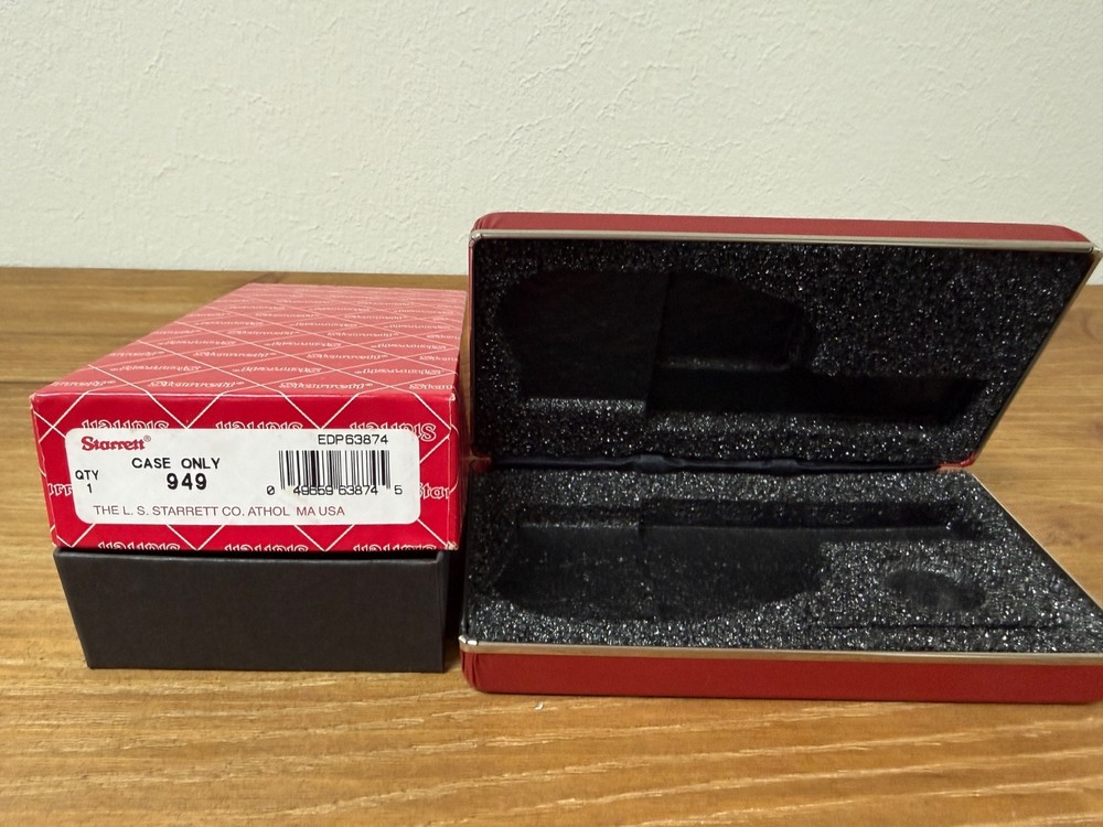 Starrett 949 MICROMETER CASE FREE SHIPPING!