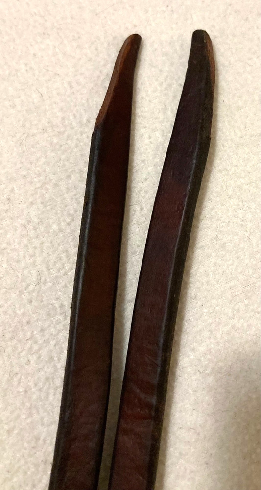 Supple Harness Leather Split Reins with Blue/Black Rawhide and Waterloop Ends