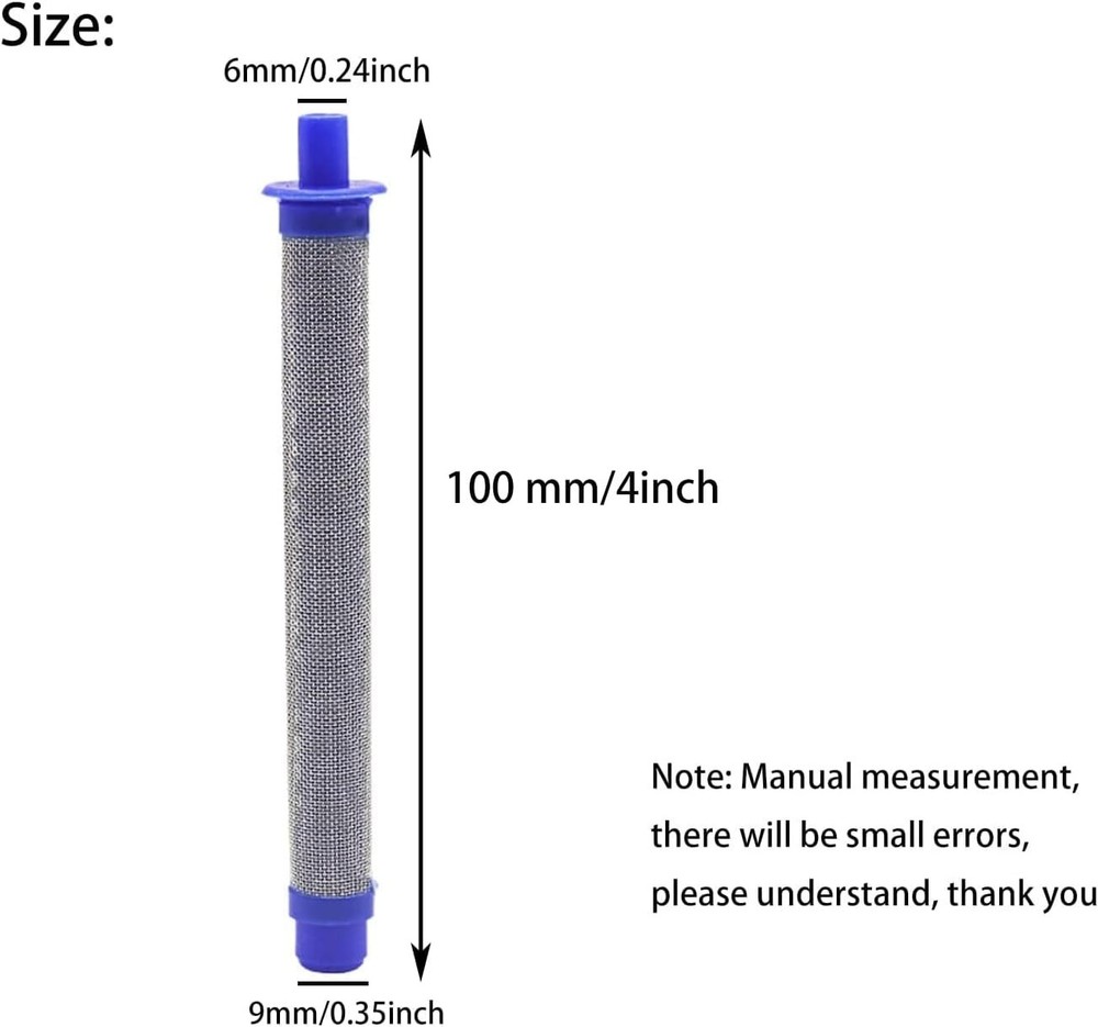 Replacement Inlet Strainer & Filter for Airless Spray Guns - Durable & Effective