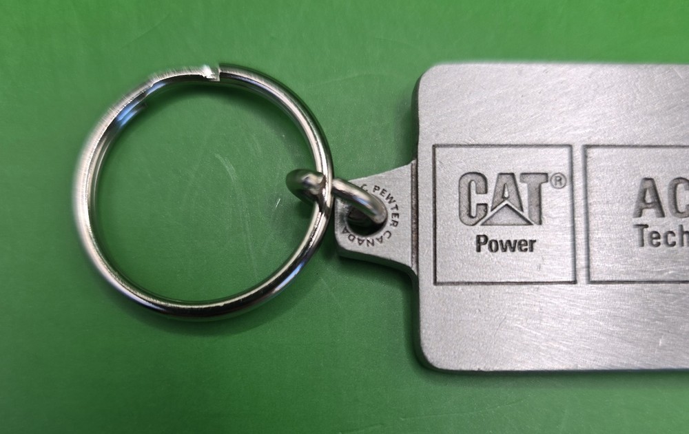 Caterpillar Pewter Key Chain CAT Power Engine ACERT Technology Canada
