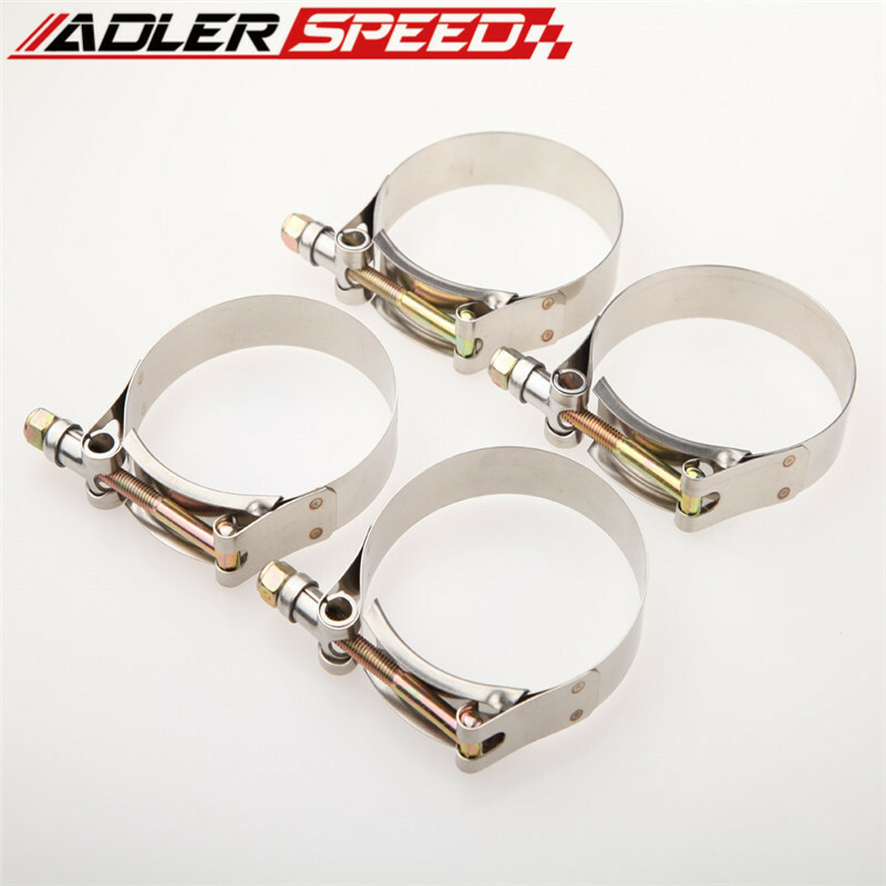 4PCS 1" inch Stainless Steel T-bolt Clamps Hose Coupler 31mm-36mm Range US