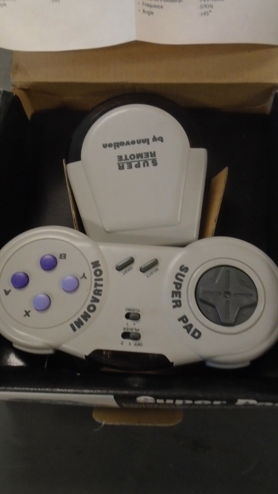 SNES Super Nintendo Infrared Remote Control Pad Controller Wireless Wire less