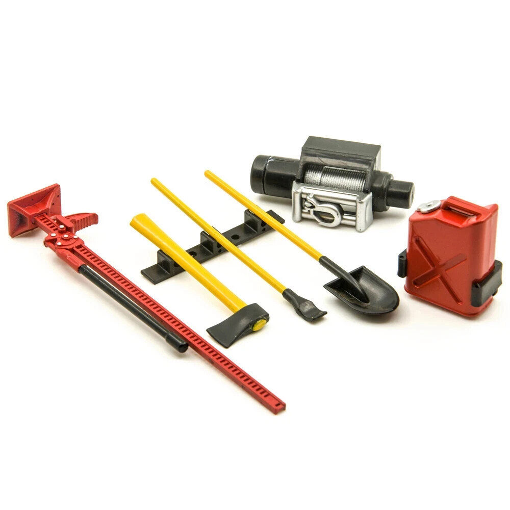 RC Rock Crawler Accessory Decor Tools Set For 1:10 Scale Crawler Us Seller