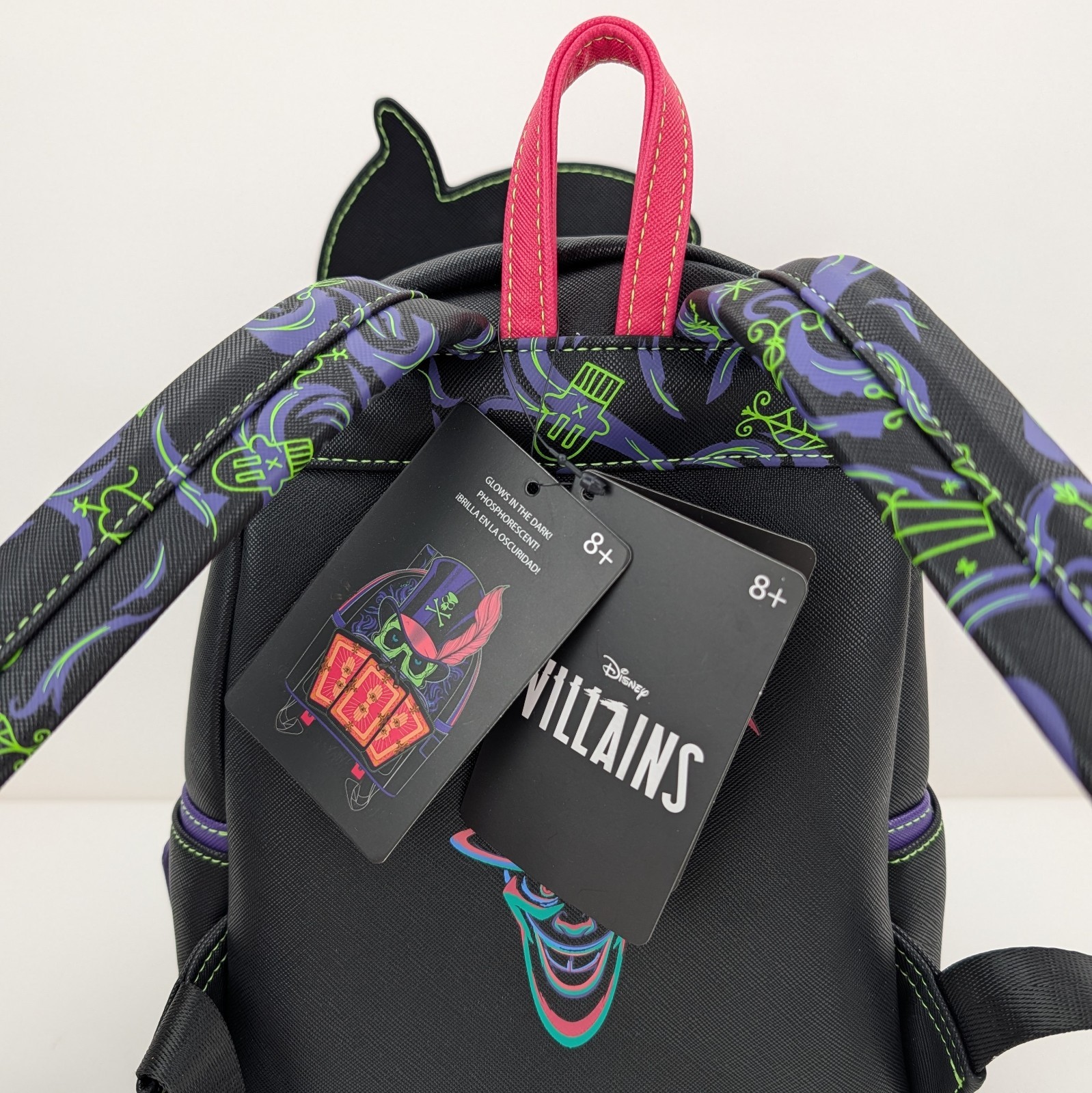 Loungefly Disney Dr Facilier Villains Mini Backpack Glow Lenticular Tarot NWT