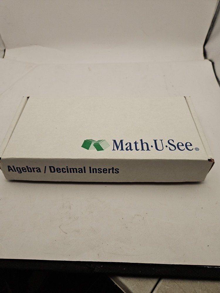 Math U See Manipulatives Algebra Decimal Insert Kit Integer Block Homeschool