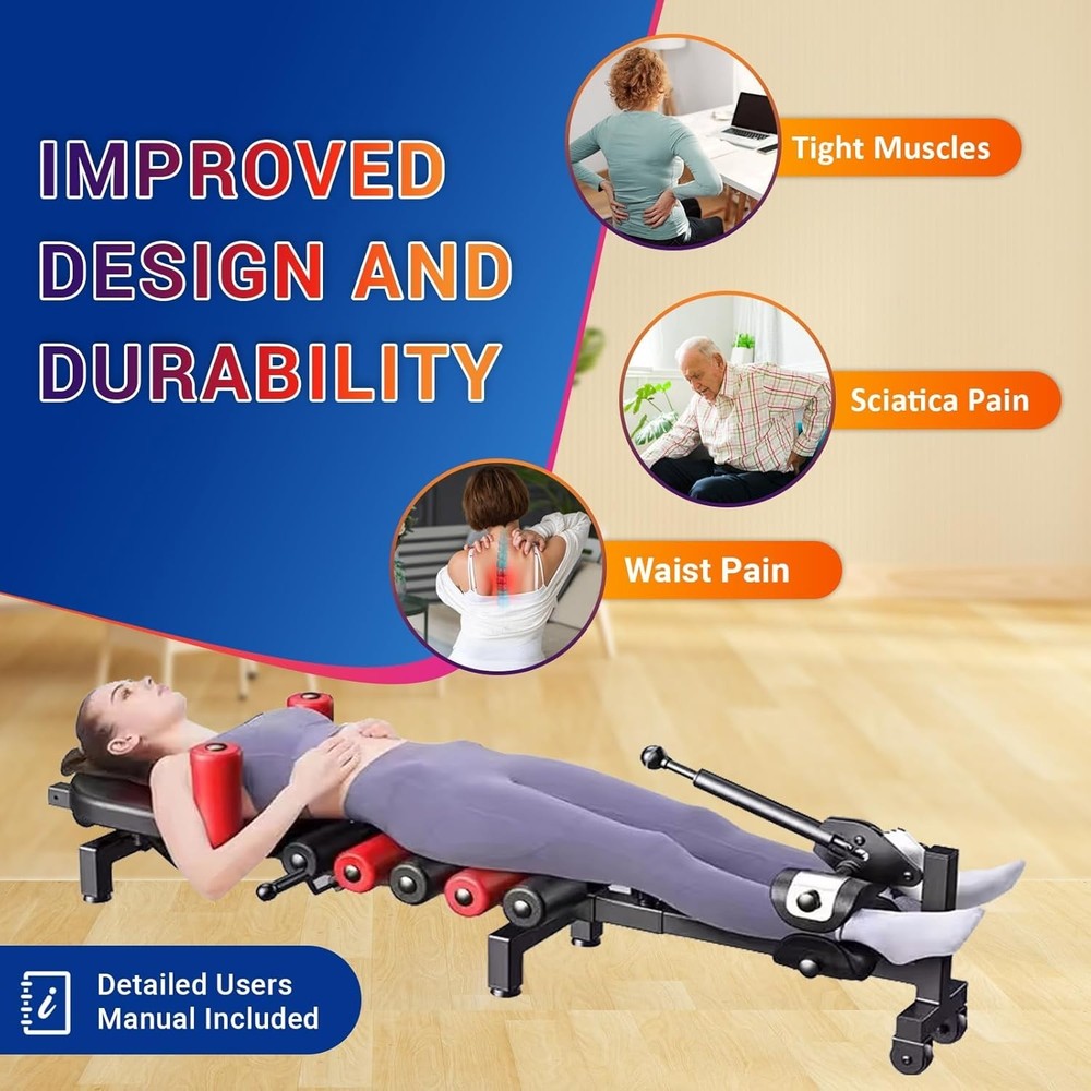 Lumbar Decompression Table with Cervical Traction by Lumbar Bench Pro|Realign...