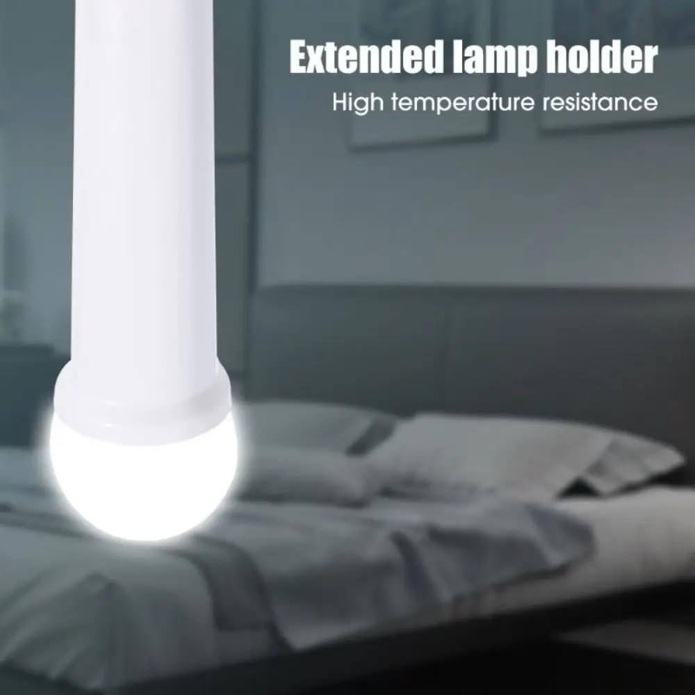 E26 Socket Extender, E26 Standard Medium Base Lamp Bulb Socket Adapter of 12CM