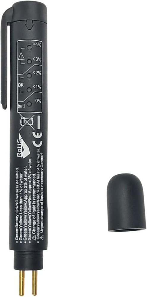 Brake Fluid Level Tester with 5 LED Digital Display, Compatible with DOT3/DOT4/D