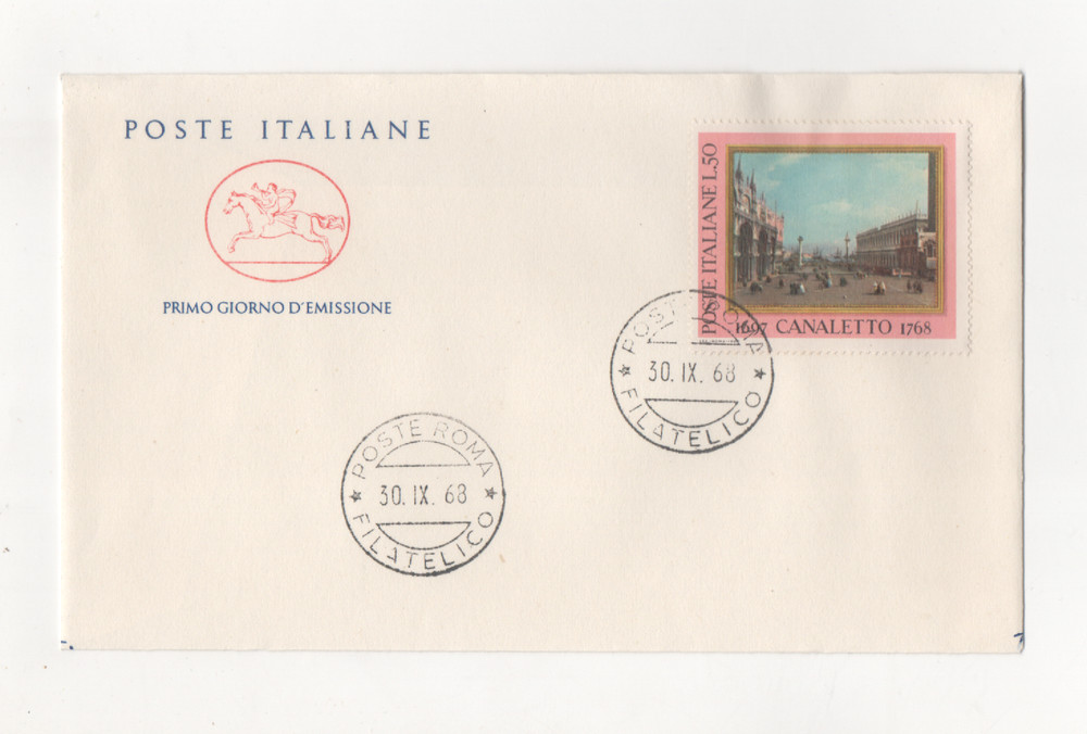 REPUBLIC - FDC - 1968 - CANALETTO