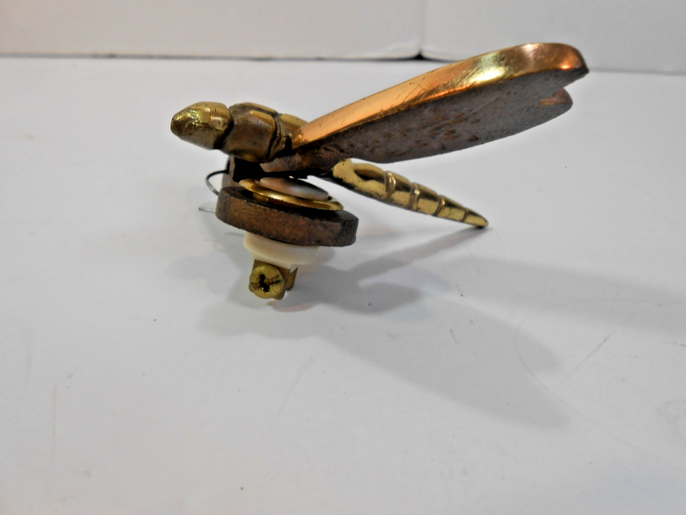 Solid Brass DRAGONFLY Door Bell PusH Buttoh Ringerr Doorbell