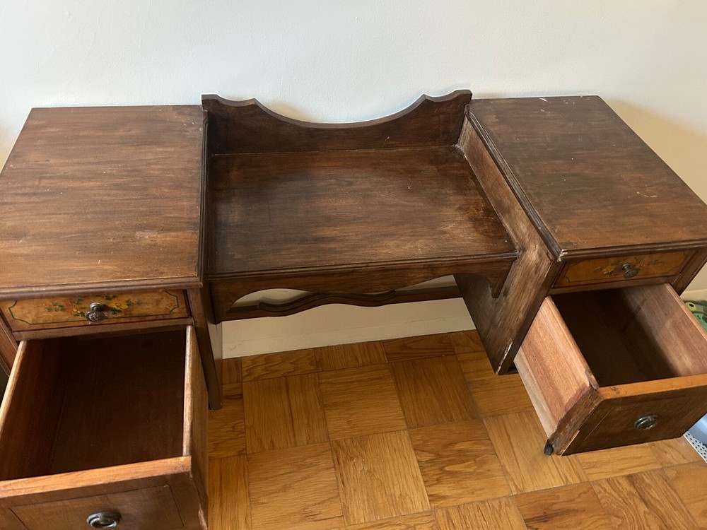 Vintage Solid Wood Vanity/ Desk