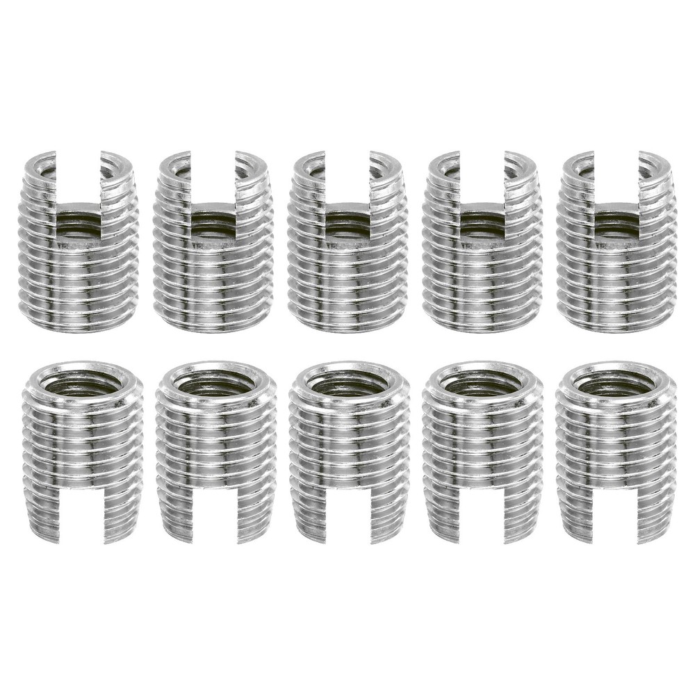 Self Tapping Threaded Inserts, 5pcs Inner M10 M14x18 303 Stainless Steel Nuts