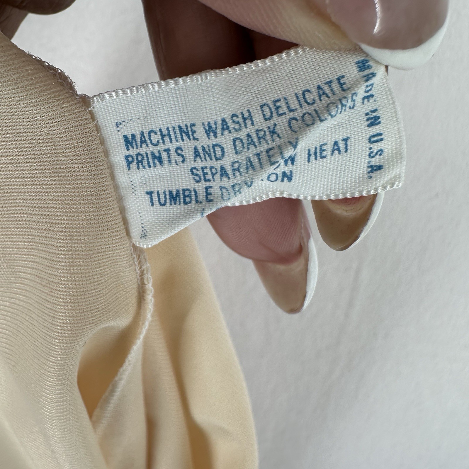 Vintage Vanity Fair Half Slip Lace Slit Trim Women's Size Medium Champagne