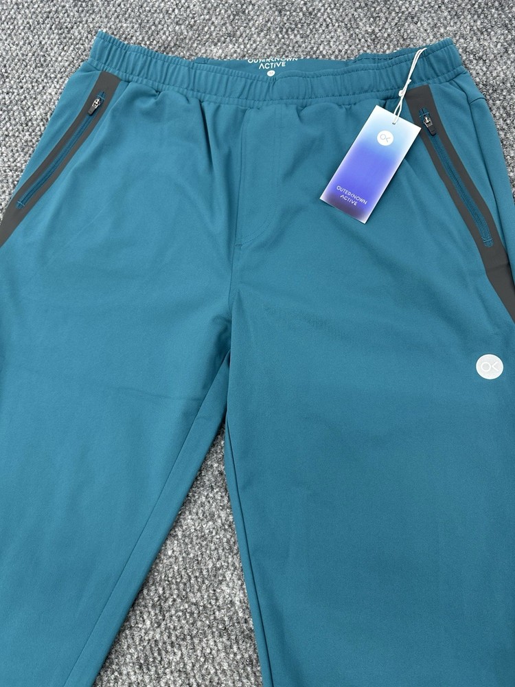 Outerknown Men’s Medium Performance Active Joggers Pants Blue Comfort Stretch