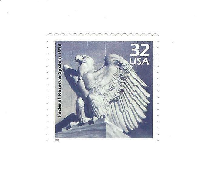 STAMP US SCOTT 3183b "Federal Reserve" 32 CENT 1998 MNH