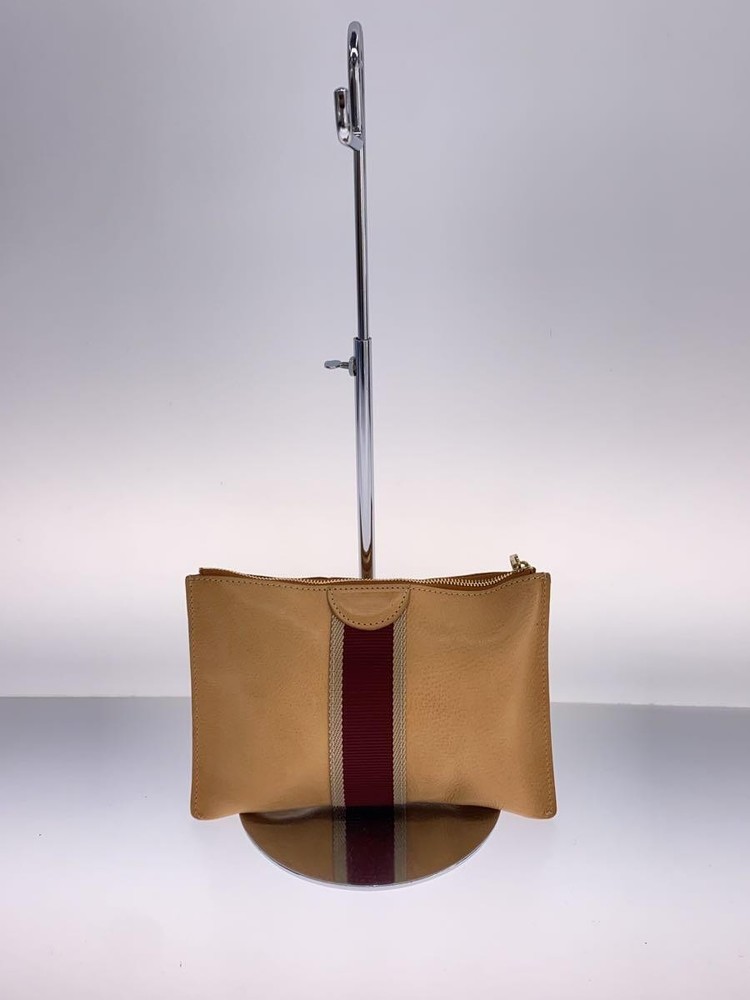 IL BISONTE Pouch Leather BLK Solid Color
