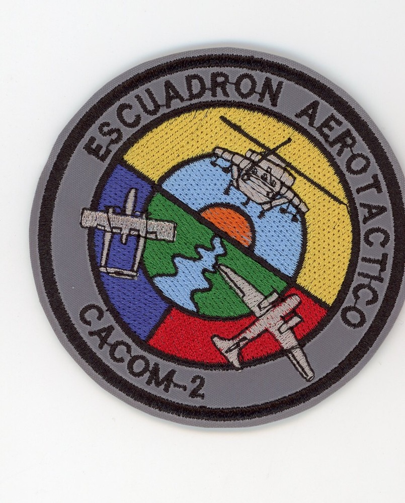 PATCH COLOMBIA AIR FORCE CACOM-2 AEROTACTIC SQUADRON SEW ON PARCHE