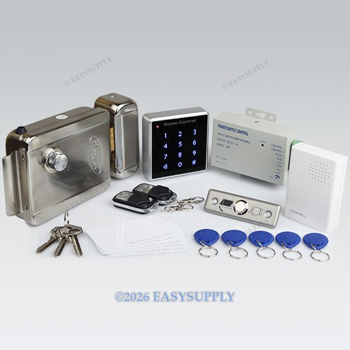Remote Controlled RFID Card Access Control Kit + Electric Lock+ 2Remote Controls